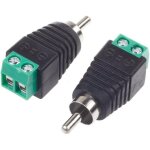 1 paire de c�bles d'enceintes vers connecteur rca m�le prise jack, m�le