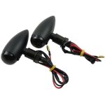 1 paire (coque noire noire) clignotants moto clignotants en m�tal voyants mini ampoule ambre clignotants ...