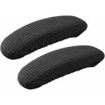 1 paire de housses d'accoudoirs en polyester pour chaise de bureau - amovibles, �lastiques, lavables ...