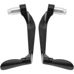 1 paire de leviers d'embrayage de frein de moto en fibre de carbone et alliage d'aluminium prot�gent ...
