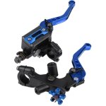 1 paire de leviers universels de rservoir de matre - cylindre d'embrayage de frein de moto 7 / 8  (22mm) ...