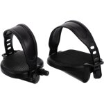 1 paire de pédales de vélo d'appartement avec sangles pour vélo stationnaire antidérapantes 1 paire de pédales de vélo d'appartement avec sangles pour vélo stationnaire antidérapantes