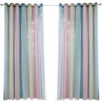 1 panneau �toile rideaux stars rideau occultant pour enfants filles chambre salle � manger, arc - en ...