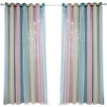 1 panneau toile rideaux stars rideau occultant pour enfants filles chambre salle  manger, arc - en ...