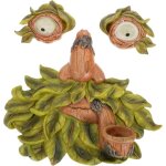 1 pc pendentif visage d'arbre visages d'arbres en plein air statue de visage d'arbre ornement mangeoires ...