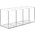 1 pc pot  crayon en acrylique transparent , 4 compartiments porte - stylo acrylique, rangement pinceaux ...