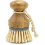 1 pcs brosse � paume en bambou(gris), brosse � r�curer pour nettoyage des vaisselle casseroles plates ...