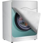 1 pcs housse pour machine � laver, �cran solaire et anti - poussi�re, 60 x 60 x 85 cm, argent - csparkv ...