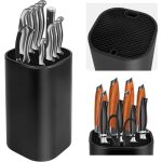 1 pcs porte couteaux sans couteaux, blocs couteaux vides de cuisine, universel porte - couteaux noir, ... 1 pcs porte couteaux sans couteaux, blocs couteaux vides de cuisine, universel porte - couteaux noir, ...