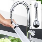 A 1 pcs pulvrisateur de robinet de cuisine flexible  360 degrs, buse de robinet, remplacement de la ...