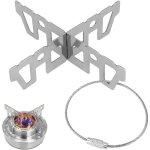 1 pcs support crois� inox de casserole po�le bouilloire popote accessoire pour r�chaud de camping r�chaud ...