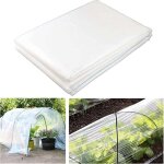 1 pi�ce de b�che de serre en poly�thyl�ne blanc (2x4m), film de b�che en plastique transparent extra ...