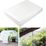 1 pice de bche de serre en polythylne blanc (2x4m), film de bche en plastique transparent extra ...