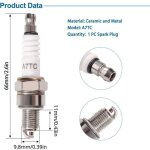 1 pi�ces bougies d'allumage a7tc, tondeuse bougie d'allumage, bougie d'allumage borne solide remplacer ...