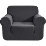 1 pi�ce housse de canap� avec accoudoirs jacquard extensible, housse de fauteuil protecteur canap� rev�tement ...