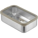 1 pice lunch box, plat inox avec couvercle, bento box umami, lunch box chauffante, peut tre chauff ...