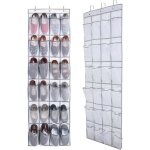 1 pice range chaussures  suspendre sur la porte, sac de rangement suspendu avec 24 poches, rangement ...