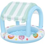 1 piscine gonflable bleue pour enfants 104 x 104 x 84 cm, adapt�e aux enfants, ronde avec couverture, ...