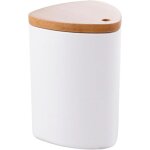 1 porte - cure - dents en polypropylne avec couvercle en bambou, bote  cure - dents pour la maison, ...