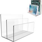 1 porte - documents en acrylique transparent  2 sections, trieur de courrier, porte - documents de bureau ...
