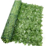 1 rouleau de haie artificielle, lierre artificiel, brise - vue, vert, cl�ture d�corative, protection ...