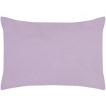 1 taie d'oreiller percale de coton uni 50 x 70 cm elysee violet