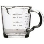 1 tasse à expresso à deux ouvertures avec tasse à mesurer en verre résistant à la température 1 tasse à expresso à deux ouvertures avec tasse à mesurer en verre résistant à la température