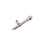 1 tringle de vitrage extensibles bistrot - mtal - 80x110 - chrome - diamtre 12