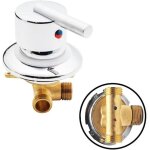 1 voie mitigeur robinets de douche en laiton vanne de d�rivation m�langeur d'eau froide et chaude robinet ...