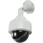 1 x fausse scurit fictive camra cctv impermable  l'eau ir led lumire clignotante clignotante surveillanc ...