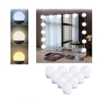 10 ampoules kit de lumi�re led, c�bles parfaitement cach�s, 3 couleurs et 10 intensit�s, lumi�re miroir ...