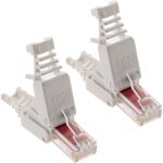10 fiches rj45 cat 6 sans outil, un pack, installation sans outil, connexion ethernet et extension rseau ...