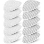 10 housses balai vapeur pour vileda steam & vileda steam plus, recharge de lavette nettoyeur vapeur pour ...