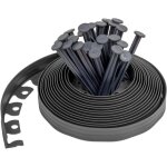 10 m�tres de bordure de jardin en plastique avec 30 clous d'ancrage. bordure de pelouse flexible. avec ...