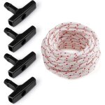 10 m�tres de corde de d�marrage pour tondeuse � gazon, 4 poign�es de d�marrage pour tondeuses � gazon, ...