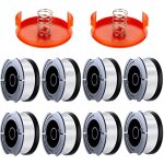 10 pack bobine fil coupe bordure compatible avec black et decker coupe bordures, a6481 a6485 1. 65mm ...