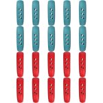 10 paires manchons en silicone isolants anti - br�lure pour poign�es de po�le ou wok