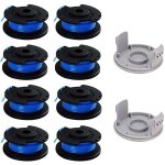 10 paquets bobine de rechange pour coupe - bordure pouce pour ryobi , compatible avec ryobi one + ac14rl3a, ...