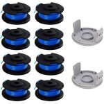 10 paquets bobine de rechange pour coupe - bordure pouce pour ryobi , compatible avec ryobi one + ac14rl3a, ...