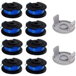 10 paquets bobine de rechange pour coupe - bordure pouce pour ryobi , compatible avec ryobi one + ac14rl3a, ...