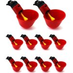10 pcs abreuvoir poules automatique, abreuvoir volaille en plastique pour oiseau caille pigeon poulet ...