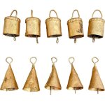 10 pcs dcorations de nol ? cloches pour travaux manuels, dcoration d'intrieur, dcorations de nol ...