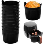 10 pcs moule muffins silicone 6. 6x6. 5cm, moules cupcake air fryer antiadh�sif, moule oeuf individuel ...