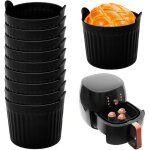 10 pcs moule muffins silicone 6. 6x6. 5cm, moules cupcake air fryer antiadh�sif, moule oeuf individuel ...