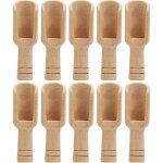 Fitags - 10 pcs petite cuillre  sel en bois, cuillre pelles  pices, mini cuillre en bois pices, ...