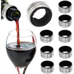 10 pices anneau anti - goutte, anneau anti - goutte inoxydable, l'alcool stop bague, feutre rsistant ...