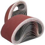 10 pi�ces bandes abrasives 75 x 533 mm. ensemble de bandes abrasives, pour ponceuses � bande, m�tal, ...