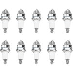 10 pices bougies d'allumage dbroussailleuse tondeuse scie  chane accessoires de remplacement - eosnow ...