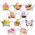 10 pices boules dcoratives transparentes  remplir, boules dcoratives  suspendre pour sapin de nol ...