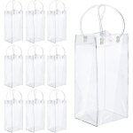 10 pi�ces champagne pvc transparent, sac refroidisseur bouteille, sac glace refroidisseur bouteille, ...